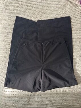 NWOT Zara Black Wide Leg Polyamide Pants Women’s Small Lightweight Trousers